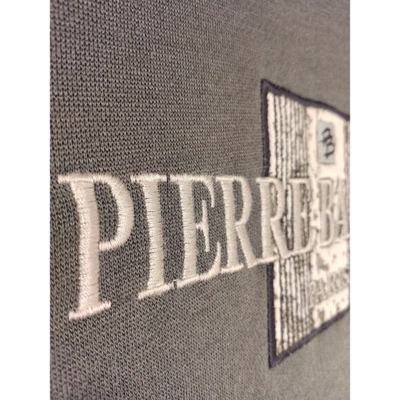 Pierre Balmain Paris Sweatshirt Size S Khaki Gray Embroidered Logo Paris $990 - Picture 2 of 11